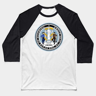 Seal of Wyoming Baseball T-Shirt